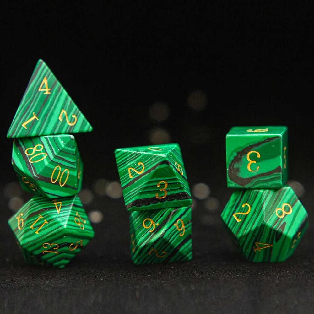 Mystic Gemstone Polyhedral Dice Sets