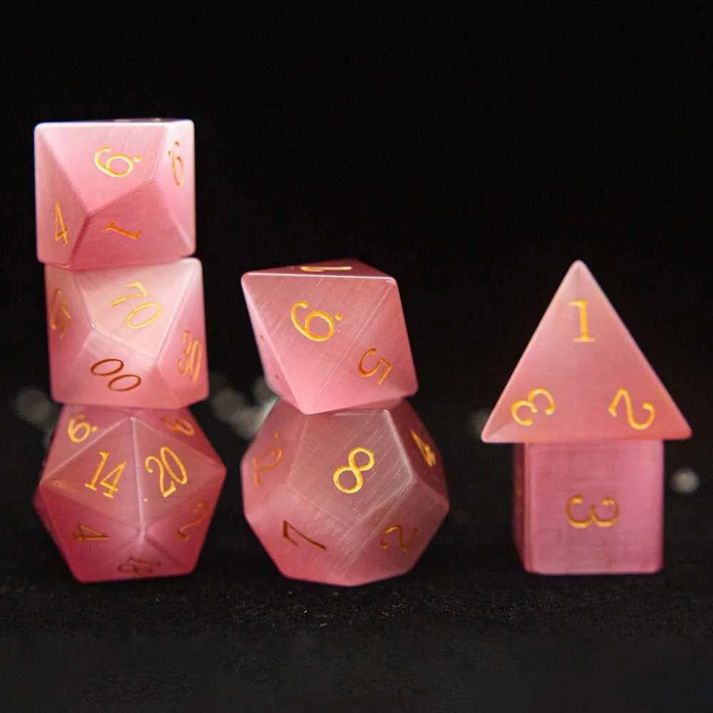 Mystic Gemstone Polyhedral Dice Sets