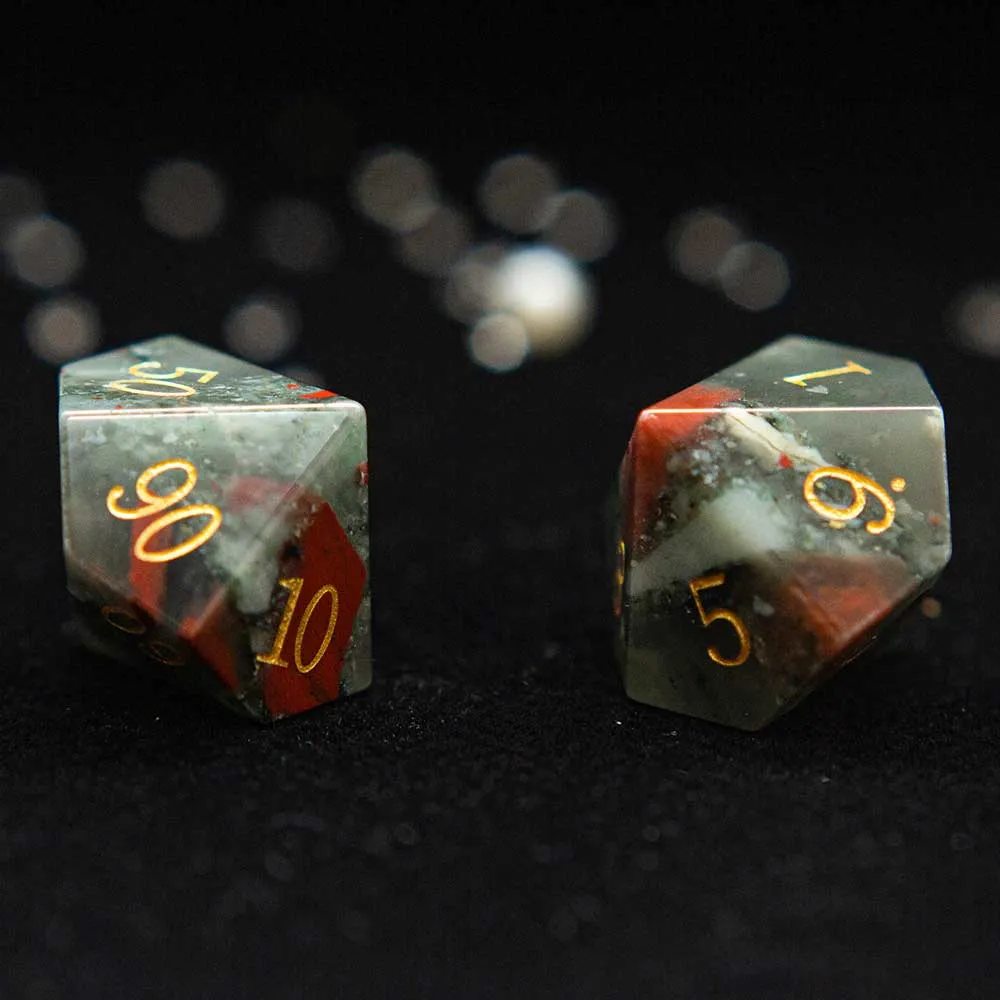 Mystic Gemstone Polyhedral Dice Sets