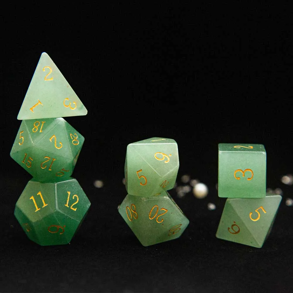 Mystic Gemstone Polyhedral Dice Sets