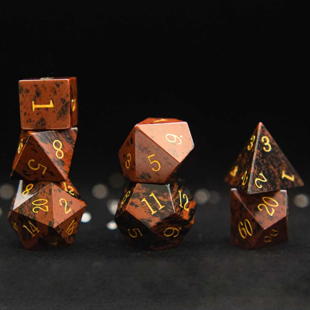 Mystic Gemstone Polyhedral Dice Sets