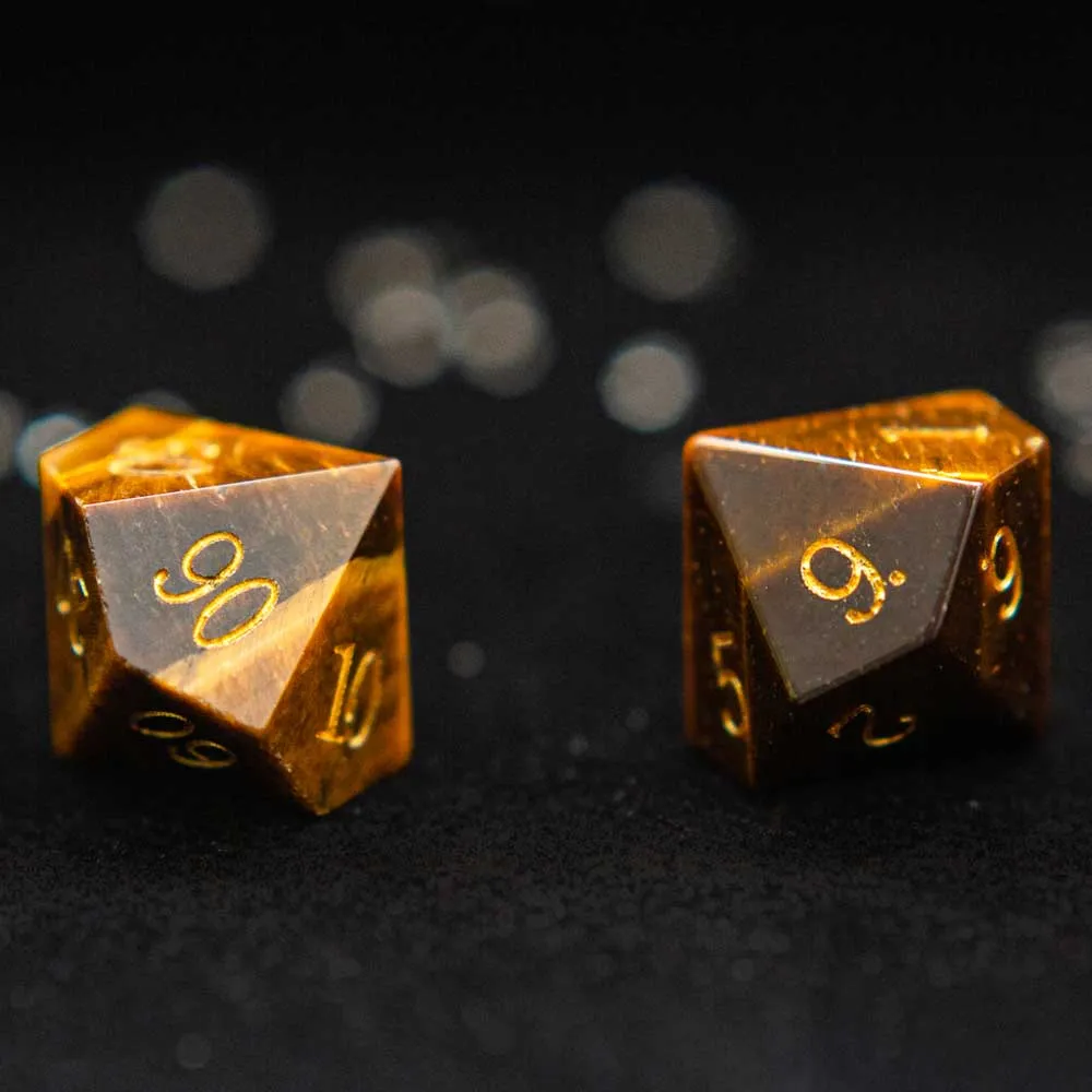 Mystic Gemstone Polyhedral Dice Sets