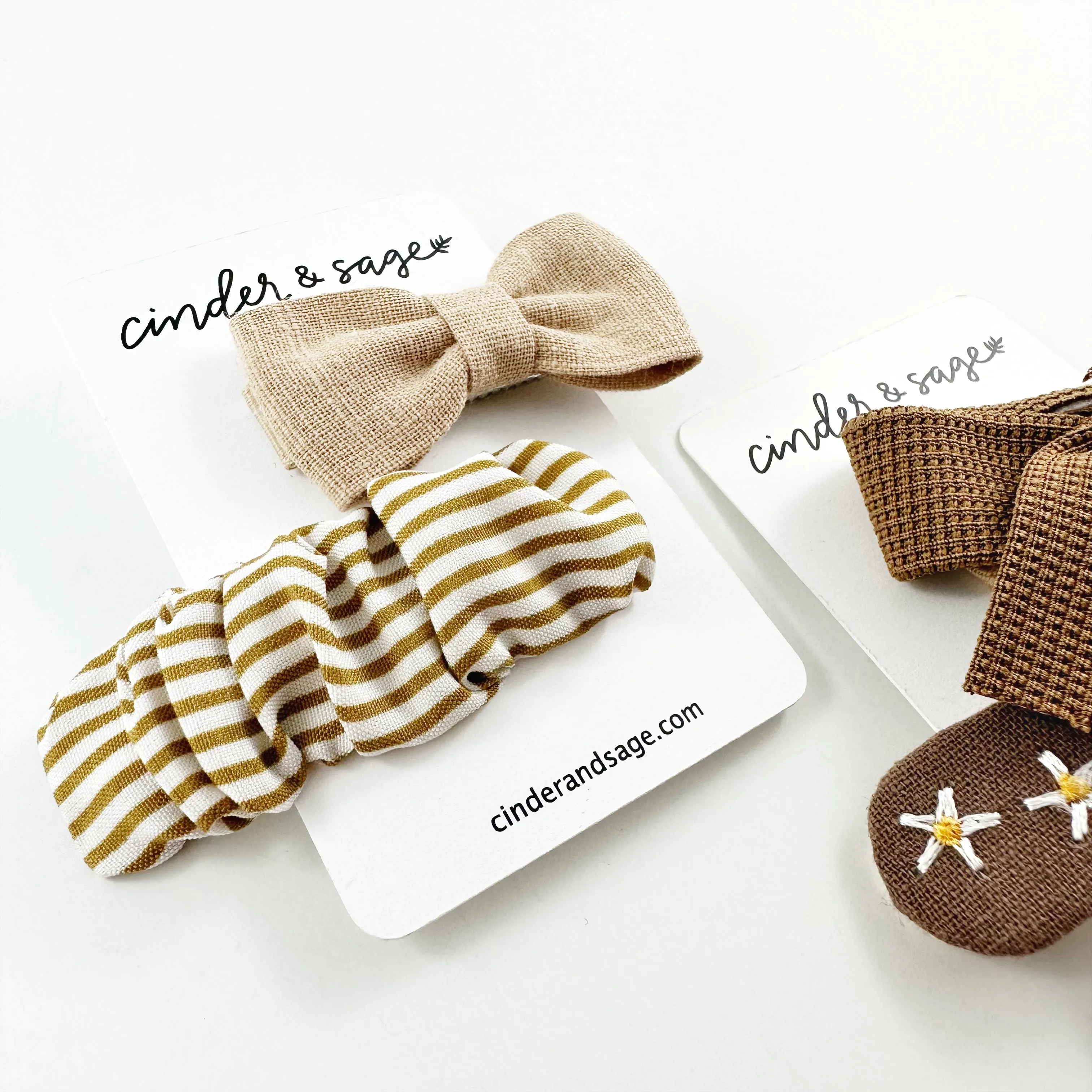 “Nina” Bow & Barrette Sets