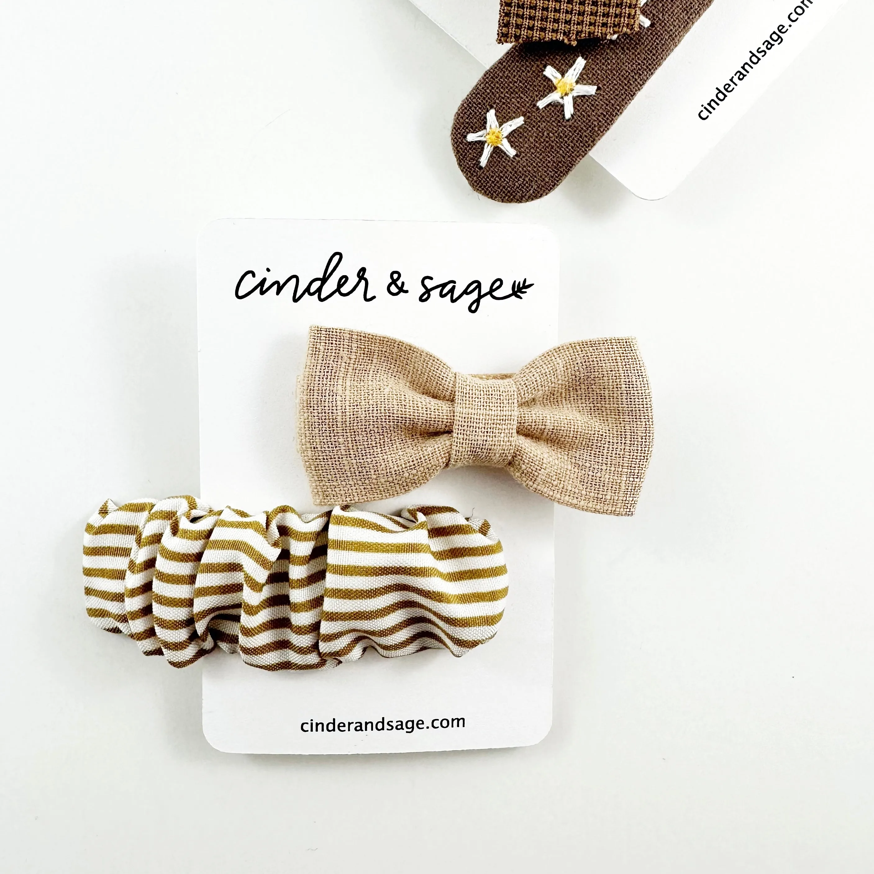 “Nina” Bow & Barrette Sets