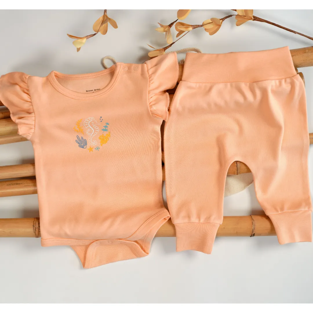 Organic Baby Set - Short Sleeve Bodysuit & Panties