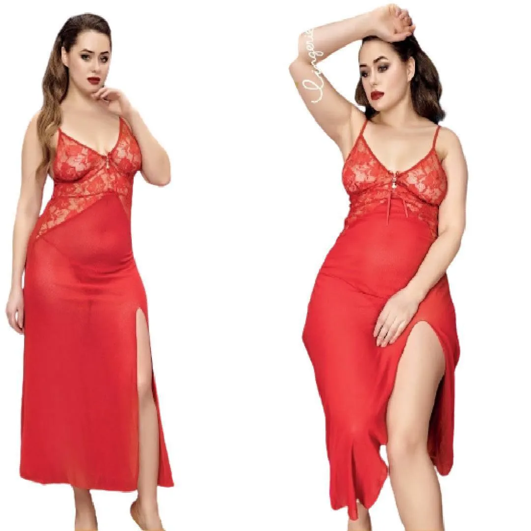 Plus Size Nightwear for Women Hot Nighty for Bridal Big Size Nighty Plus Size Sleepwear