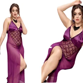 Plus Size Sexy Night Gowns for Women Plus Size Sleepwear Long Sexy Nighty Women Nightwear