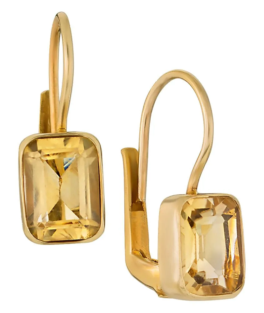 Princess Citrine Earrings