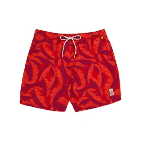 Psycho Bunny Mens Carden Swim Shorts - Red Spice