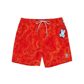 Psycho Bunny Mens Dixon Swim Trunks - Neon Creamsicle