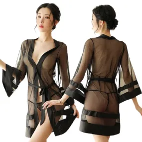 Sexy Short Net Nighty Transparent Baby Doll Short Nighty Black Hot Nightdress