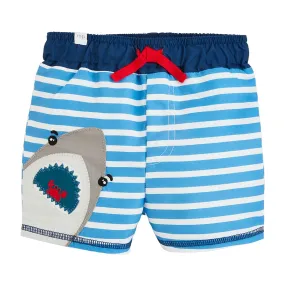 Shark Applique Swim Trunks