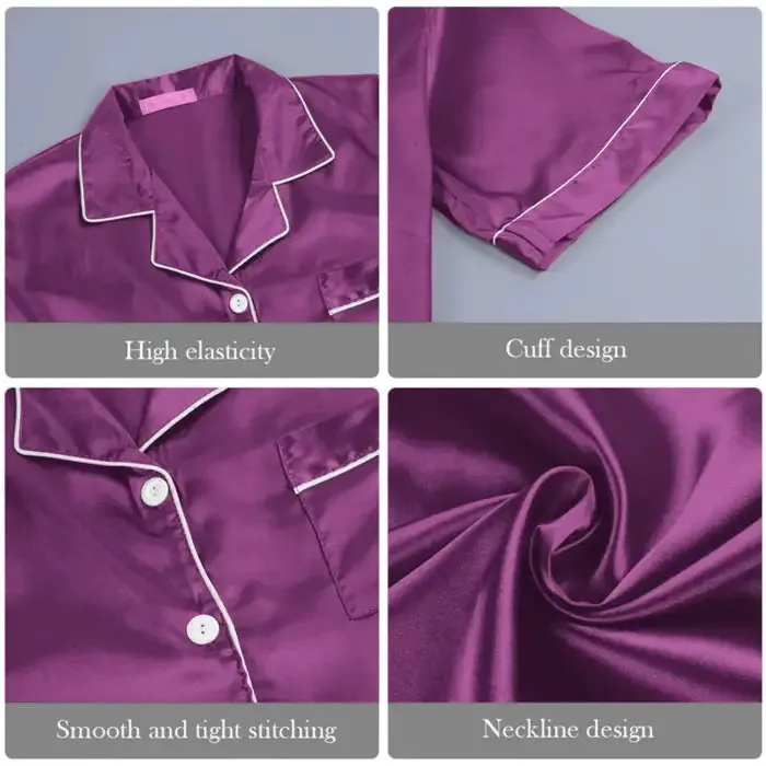 Silk Short Sleeve Pajamas: Indulge in Luxury!