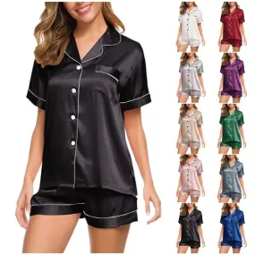 Silk Short Sleeve Pajamas: Indulge in Luxury!