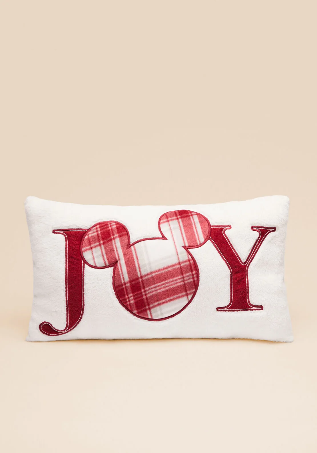 Soft-Feel Mickey Mouse Cushion - Ivory