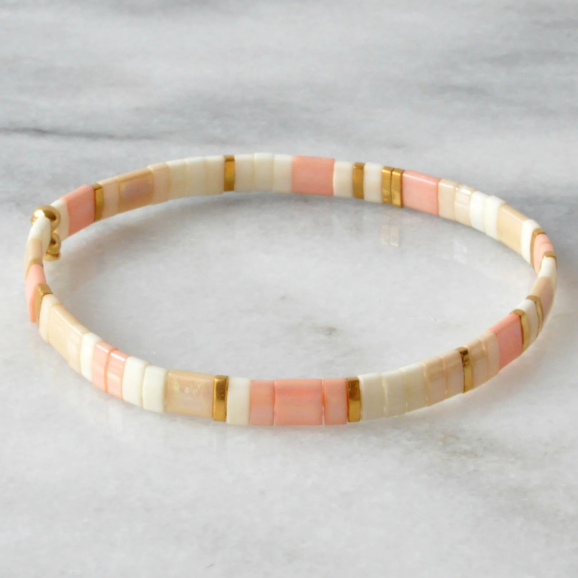 Stretch Tile Bracelet - BLUSH MIX