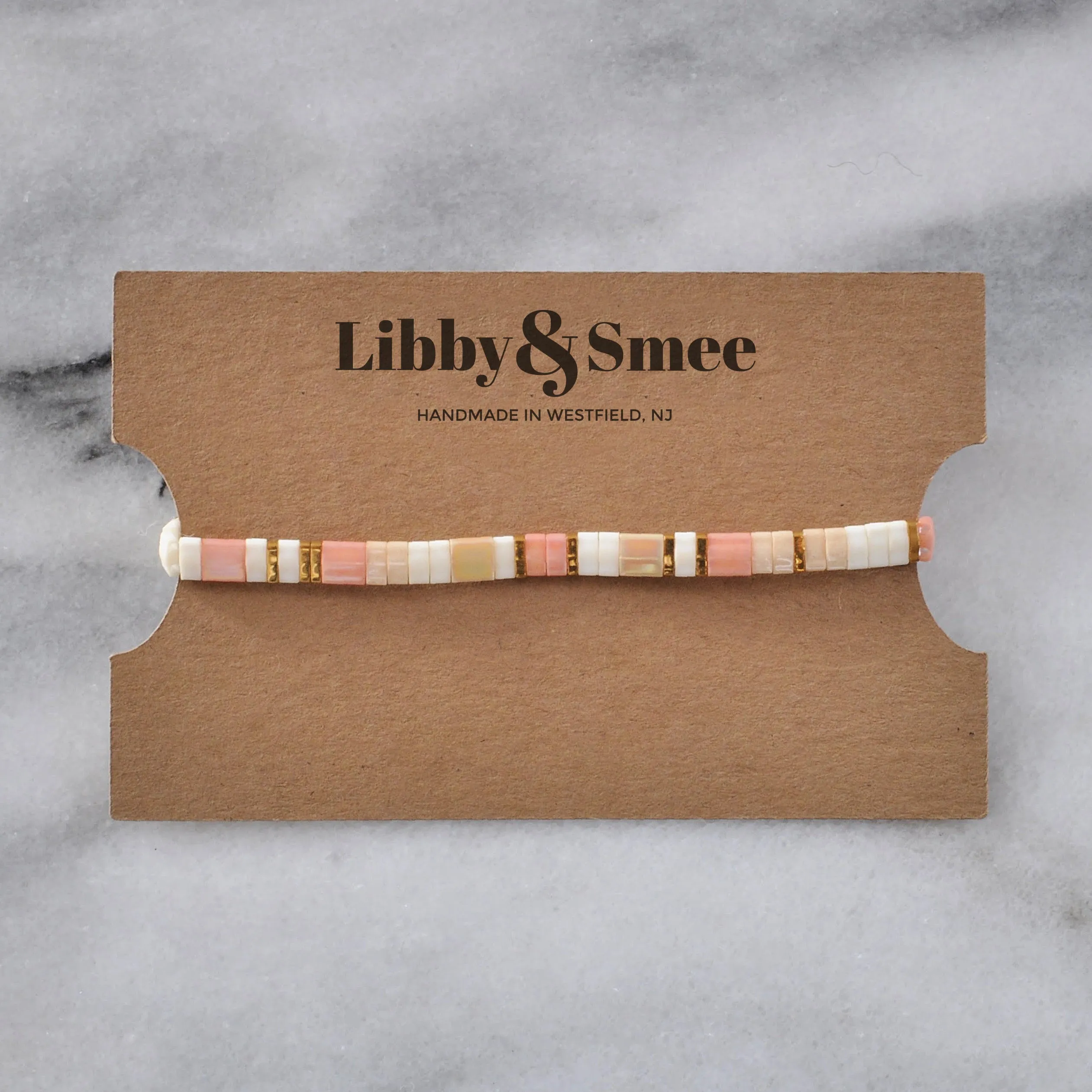 Stretch Tile Bracelet - BLUSH MIX