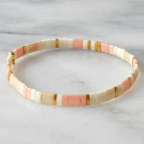 Stretch Tile Bracelet - BLUSH MIX