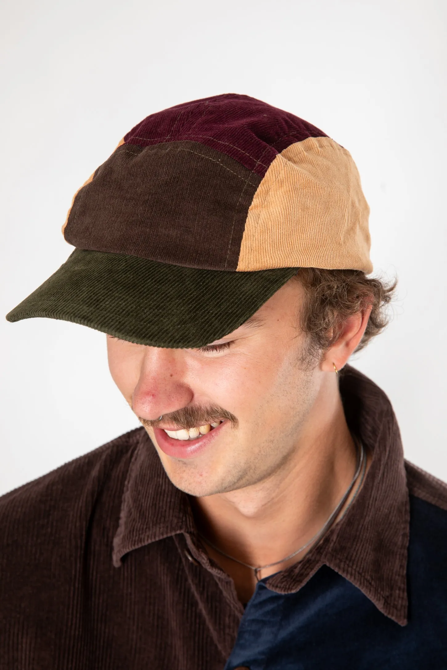 Tokha Color Block Corduroy Hat