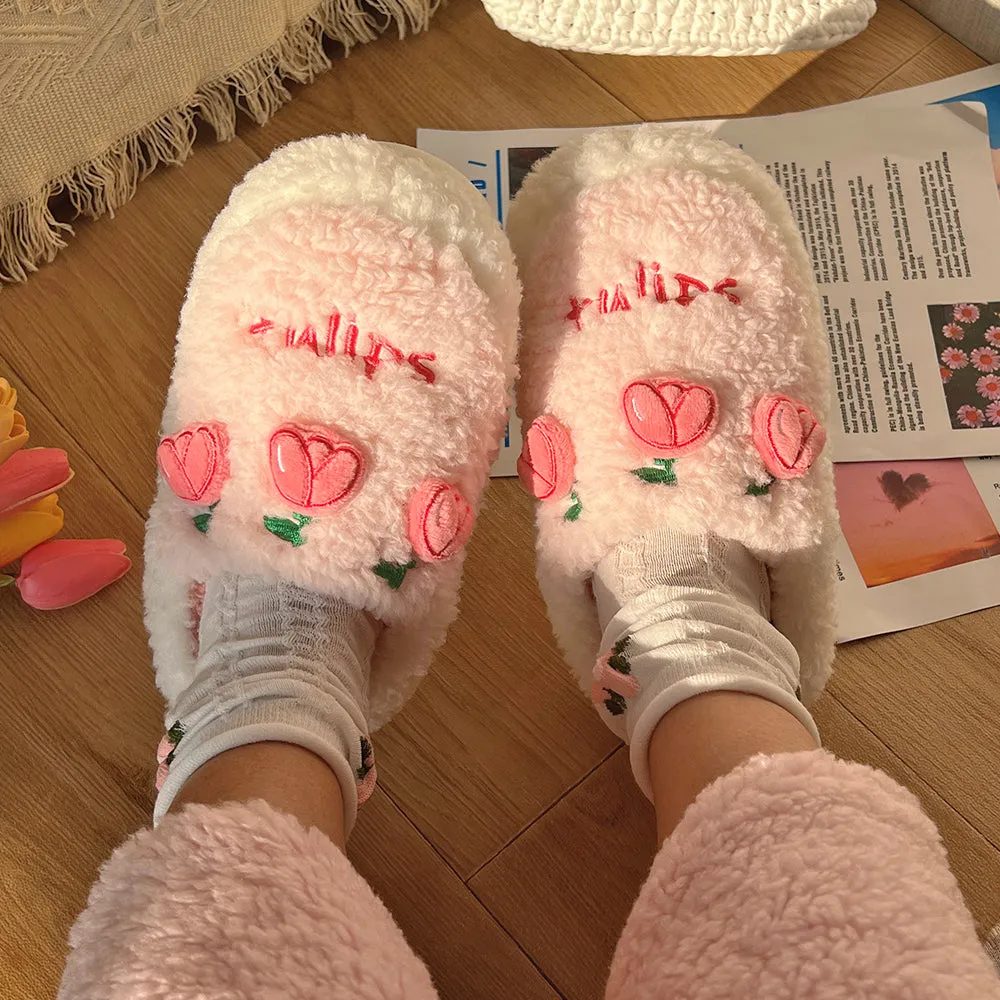 Tulip Fluffy Winter Slippers