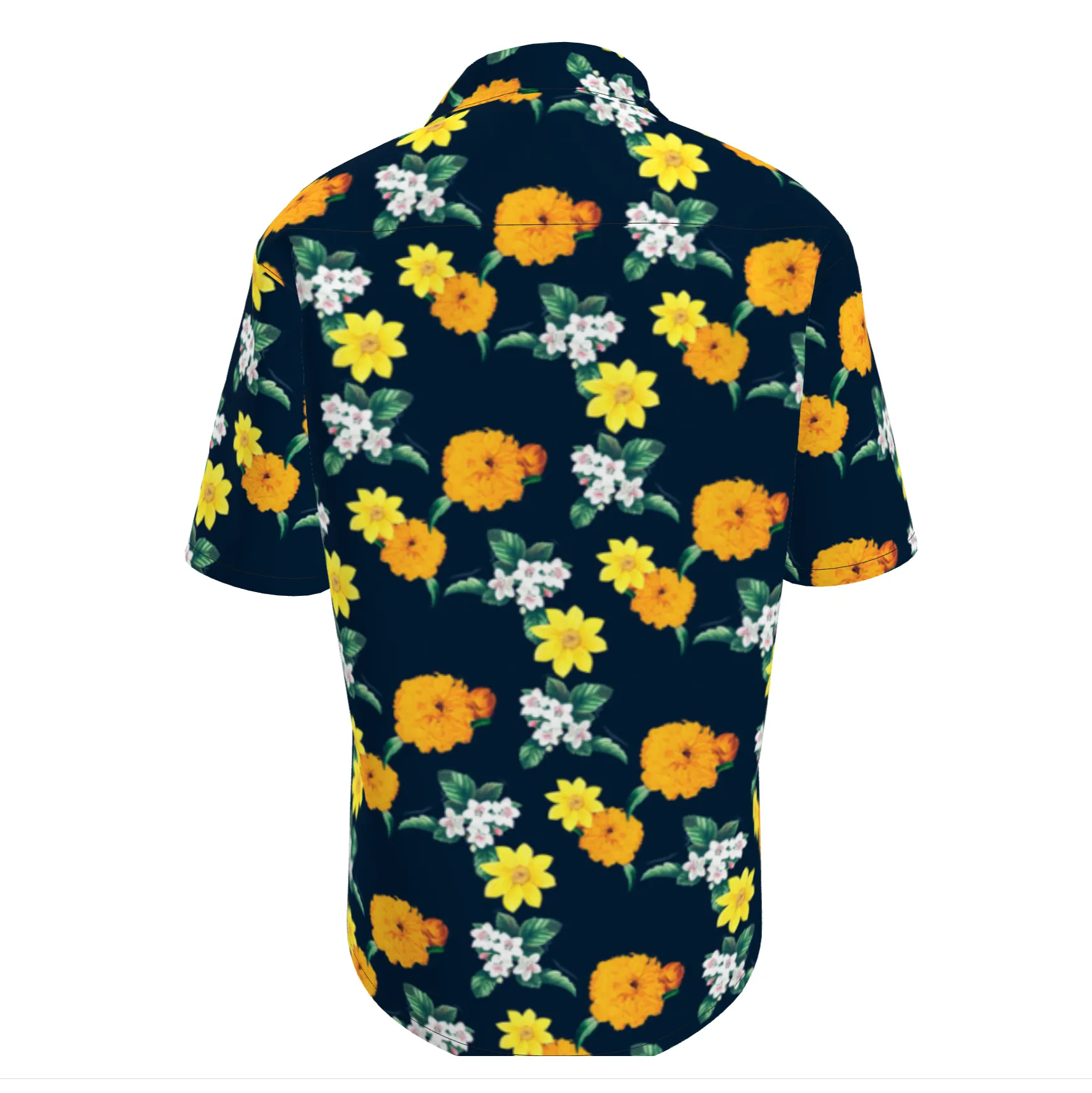 Warm Floral Short Sleeve Shirt