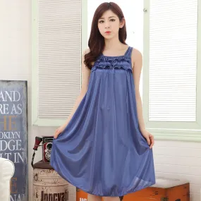 Women summer Nightwear Sleepwear Dress Nighties Nightgown