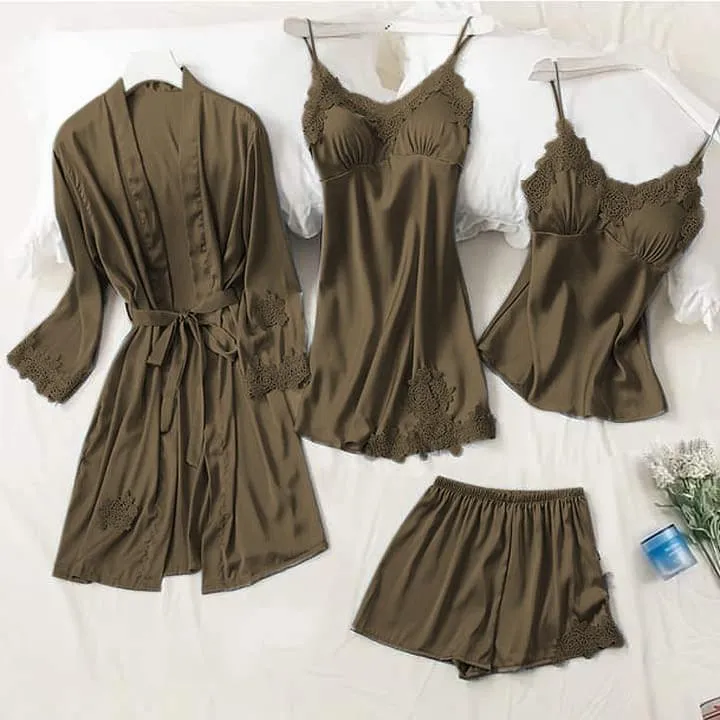 Women's Nightwear Womens Sleepwear Sets Bridal Nightwear Honeymoon Nighty