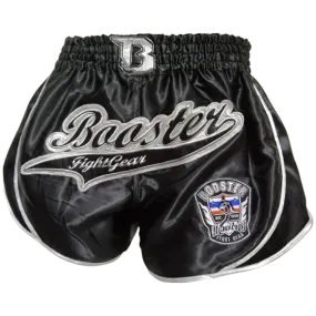 泰拳褲 Muay Thai Shorts:Booster Retro Slugger 3 black/silver